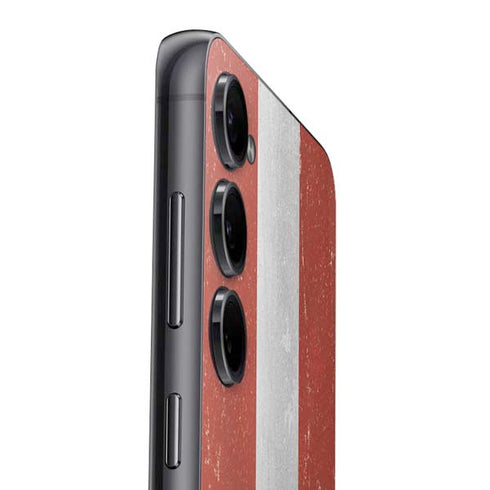 Latvia Flag Distressed Galaxy S25 Plus Skin
